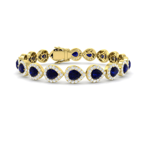 Blue Sapphire Yellow Gold 