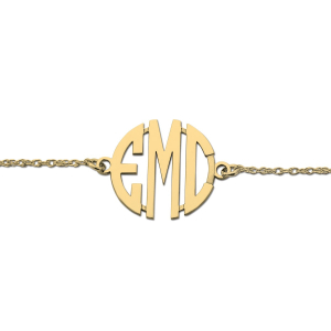 Alma Yellow Gold Sterling Silver Diamond Bracelet