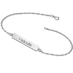 Bliss Sterling Silver Diamond Bracelet