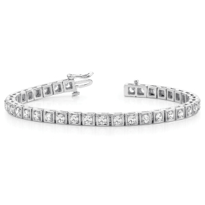 Rexa 1.00 Carat Natural Round cut Diamond Tennis Bracelet