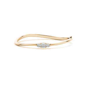 Noah Lab-Created Yellow Gold Prong Setting  Diamond Bangle Bracelet