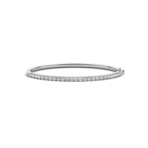 Brooklyn Lab-Created Round cut Shared Prong Setting Diamond Bangle Bracelet