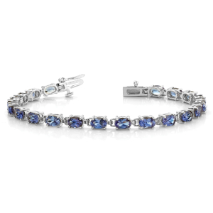 Jamie Tanzanite Diamond Bangle Bracelet