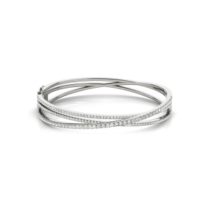Vasilisa Natural Round cut 2 Prong Set  Diamond Bangle