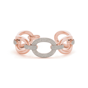 Lucille Lab-Created Rose Gold Diamond Bangle Bracelet