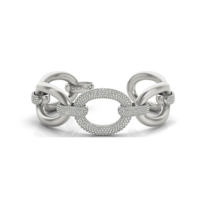 Lucille Lab-Created Round cut Diamond Bangle Bracelet