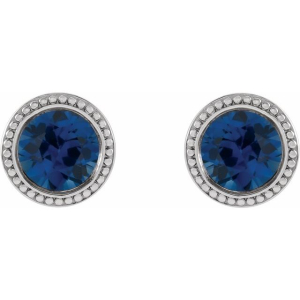 Teyah 0.90 Carat Blue Sapphire Round cut 