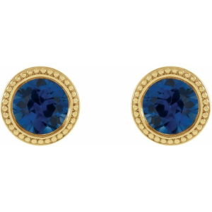 Teyah Blue Sapphire Yellow Gold 