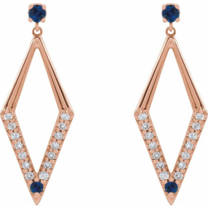 Truvy Blue Sapphire Rose Gold 