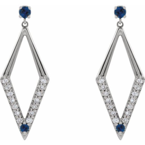 Truvy 0.84 Carat Blue Sapphire Round cut 