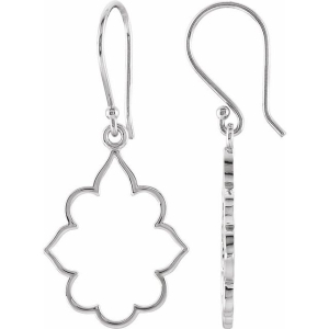 Bahisa Diamond Sterling Silver Metal Earrings