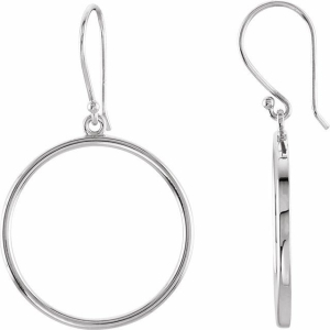  Bunga Diamond Sterling Silver Metal Earrings