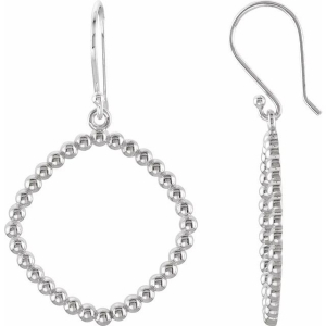  Brittenie Diamond Sterling Silver Metal Earrings