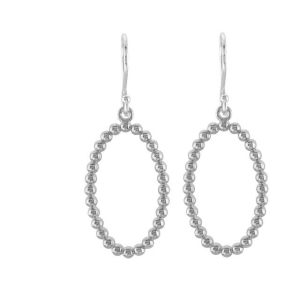  Broca Diamond Sterling Silver Metal Earrings