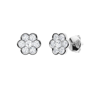 Gail 0.05 Carat Natural Round cut 6 Prong  Everyday Diamond Earrings
