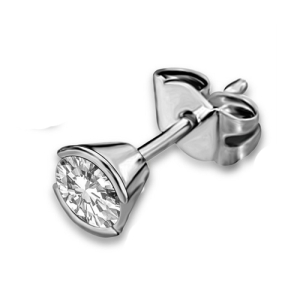 0.15-2.00 carat Natural And Lab Created Men's Single Stud Earring