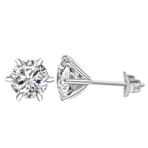 Jayde Lab-Created 6 Prong Studs Diamond Earrings