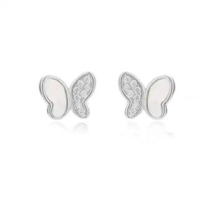 0.25 Carat Natural And Lab Grown Round Diamond Butterfly Designed Earrings