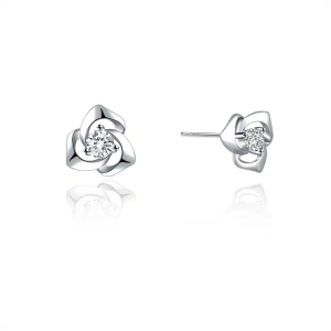 0.25 Carat Natural And Lab Grown Round Diamond Designer Earrings