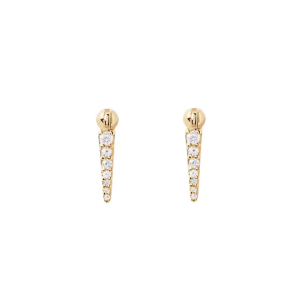 0.10 Carat Round Natural Prong Setting Diamond Earrings
