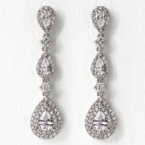 Kristia Natural Prong Set Designer Diamond Earrings
