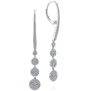 Kizzy Natural Round cut Claw Set  Designer Diamond Earrings