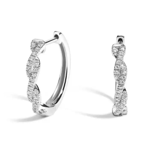 0.50 Carat Natural Round Stylish Designer Diamond Earrings