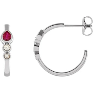 Hilliard Natural Ruby Bezel Set 