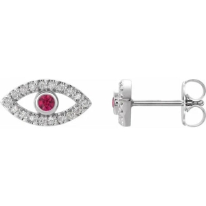 Harmehar 0.46 Carat Natural Ruby Round cut Bezel Set 