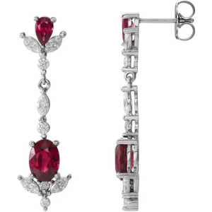Heleanor 3.80 Carat Natural Ruby Oval cut 4 Prong Set 