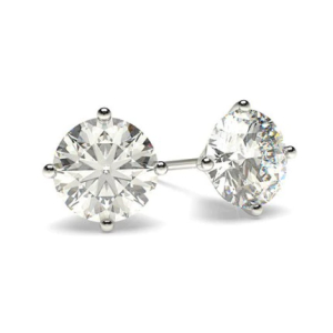 Jiana Lab-Created Round cut 4 Prong  Studs Diamond Earrings