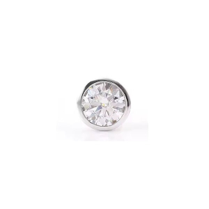 0.20-1.50 Carat Full Bazel Setting Natural And Lab Created Men's Single Earring