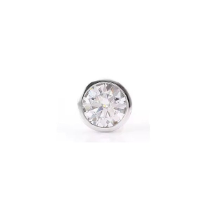 Gerika 0.20 - 1.50 Carat Natural Round cut Bezel Set  Men's Diamond Earrings
