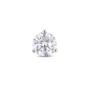 0.17 Carat 3 Prong Natural And Lab Created Men's Single Stud