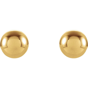 4 mm Ball Stud Earrings Available in 9k,14k,18k,silver And Platinum