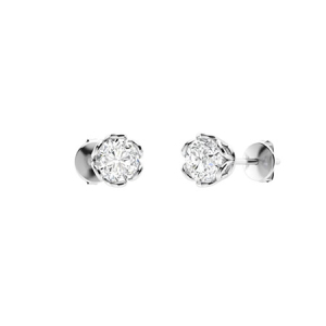 Classic Stud Earring in White/yellow/Rose Gold