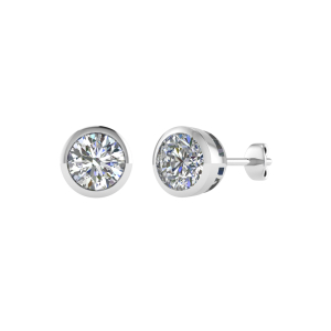 Jayda Lab-Created Bezel Studs Diamond Earrings