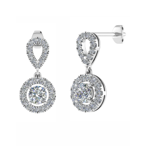 Modern Diamond Drop Earring