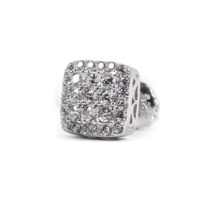 Caspian Lab-Created White Gold Men's Diamond Earrings