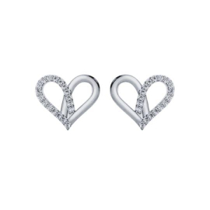 Jebina Lab-Created Round cut Pave Set Cluster Diamond Earrings