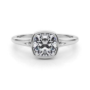 Harnily Natural Bezel Set Solitaire Diamond Ring
