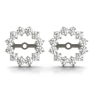 Charlie Natural White Gold Ear Jackets & Climbers Diamond Earrings
