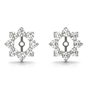 Cameron Lab-Created Silver Ear Jackets & Climbers Diamond Earrings