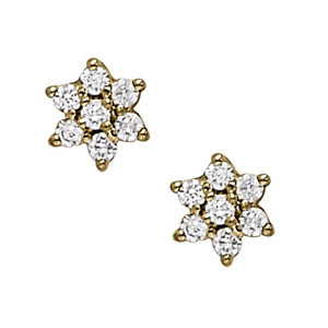 Faye 0.70 Carat Natural Round cut Diamond Cluster Earrings