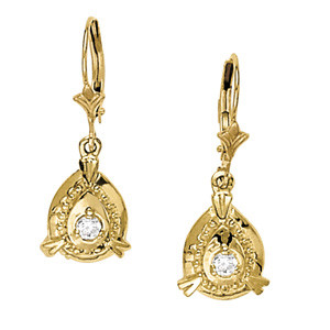  Elyssia 0.10 Carat Natural Diamond Round cut Womens Drop Earrings