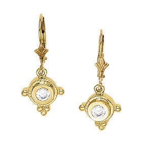 Evvie 0.30 Carat Natural Diamond Round cut Womens Drop Earrings