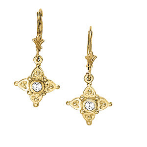 Ellinore 0.20 Carat Natural Diamond Round cut Womens Drop Earrings