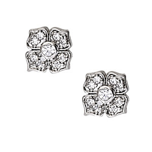 Fazi 0.27 Carat Natural Round cut Diamond Cluster Earrings