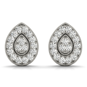 Fari 0.25 Carat Natural Round cut Diamond Cluster Earrings