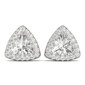 Edra Lab-Created Diamond Silver Gold Hoop Earrings For Women